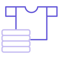 Fototapeta premium Folding Clothes Icon
