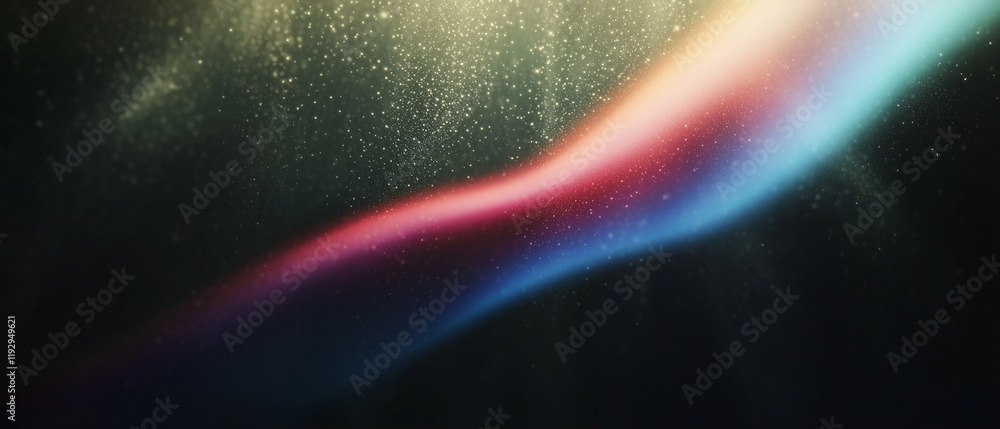 Poster abstract wave background with colorful flowing motion and glimmering texture