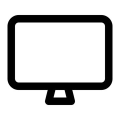 Flat Screen Computer Monitor Icon