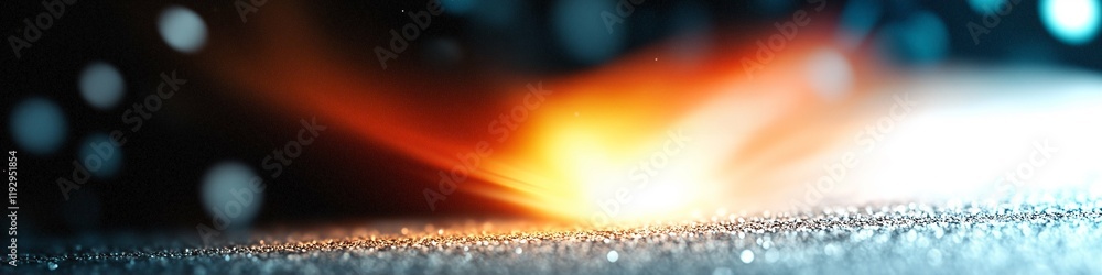 Poster abstract light effect with dynamic glow and textured background for modern design