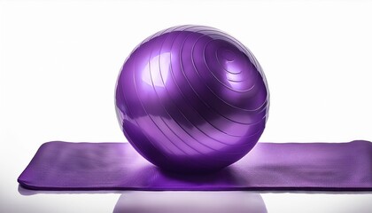 "The Perfect Balance: A Purple Stability Ball Illustration