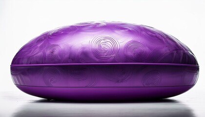 "The Perfect Balance: A Purple Stability Ball Illustration