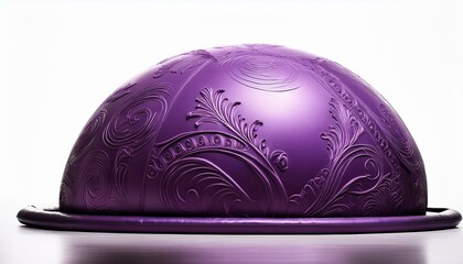 "The Perfect Balance: A Purple Stability Ball Illustration