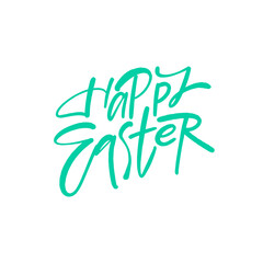 Happy Easter Beautifully Designed Handwritten Typography Art for Celebration Festivities