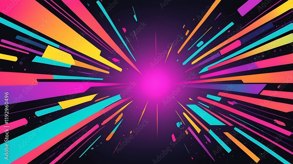 Poster modern and abstract vector design