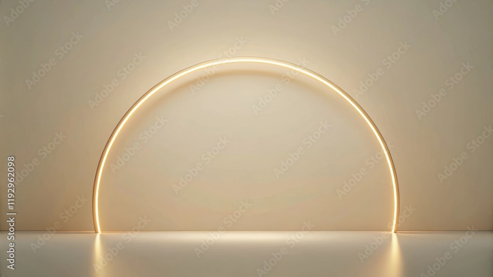 Aufkleber Illuminated Archway in Minimalist Setting for Product Display