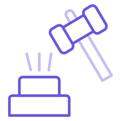 Broken Gavel Icon