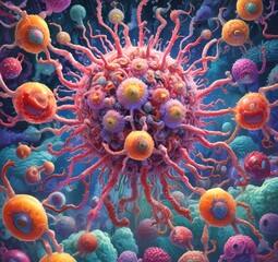 Illustration of bacteria.