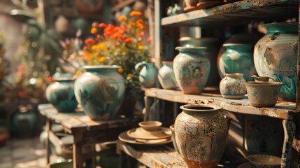 Embracing pottery as a creative and meditative pastime.