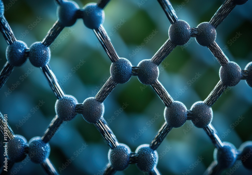 Poster Close-Up View of a Unique Geometric Structure Highlighting the Intricate Patterns and Connection Points of a Network Made of Knots and Nodes