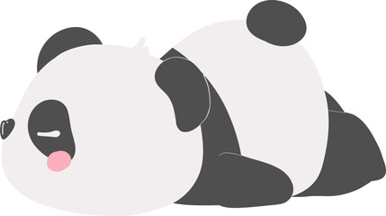 Adorable panda cub cartoon animal illustrations clipart © Natcha