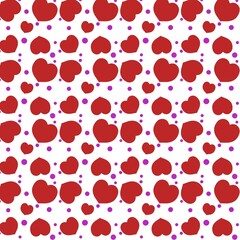 seamless pattern with hearts