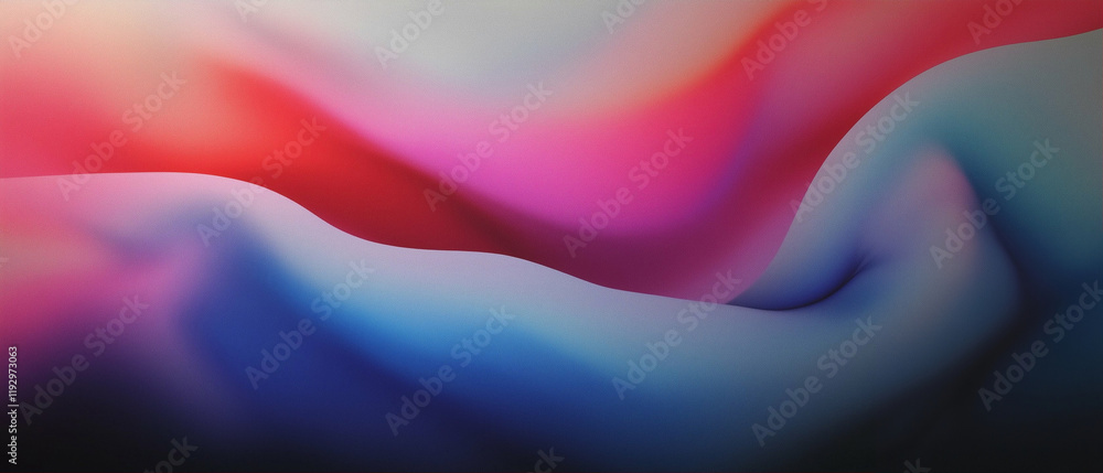 Poster abstract waves background in vibrant colors creating a fluid motion effect for modern design