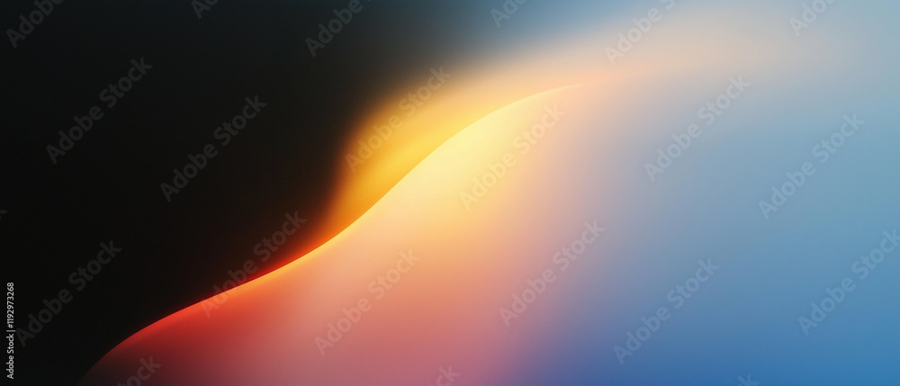 Poster abstract gradient design with smooth colors and soft blend effect