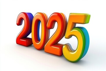 2025 calendar concept with goals, happy moments, and eventful resolutions.