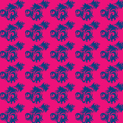 seamless pattern with flowers
