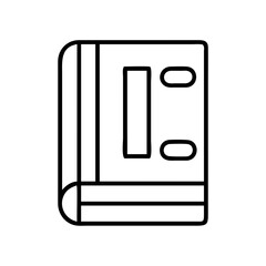 antique book spine icon, antique book spine line art - simple line art of antique book spine, perfect for antique book spine logos and icons and themed design