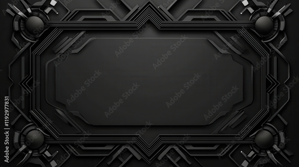 Poster clean geometric background with sharp edges and borders for modern design and digital applications
