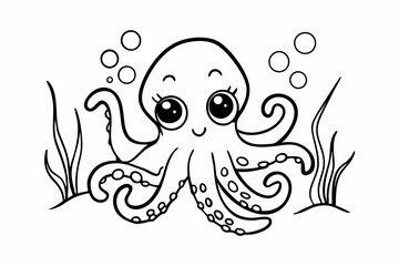 octopus cartoon illustration
