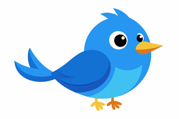 blue bird with speech bubble