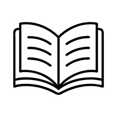 open book with fluttering pages icon