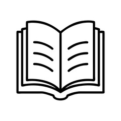 open book with fluttering pages icon