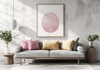 An art canvas adds a touch of creativity to the grunge aesthetics.