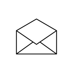 Envelope icon linear logo isolated
