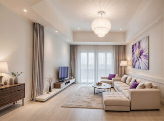 Close-up of a living room	
