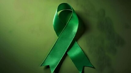 Advocating for mental health and cerebral palsy awareness through a green awareness ribbon symbol