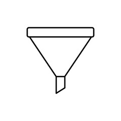 Filter icon linear logo isolated