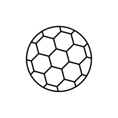 Fototapeta premium Football icon linear logo isolated