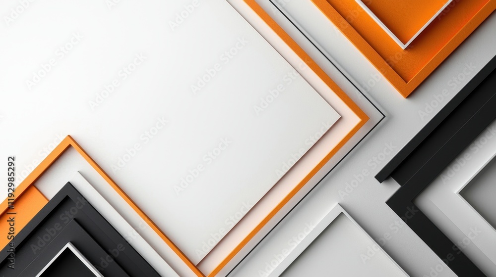 Aufkleber modern geometric lines and borders with minimalistic design in contrasting colors
