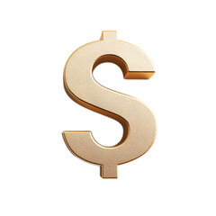 Naklejka premium Shiny Golden Dollar Sign Symbol Representing Finance and Wealth