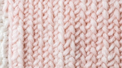 Soft Pastel Pink Wool Texture with Delicate Woven Details