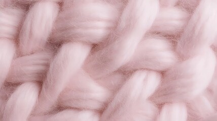 Soft Pastel Pink Wool Texture with Delicate Woven Detail