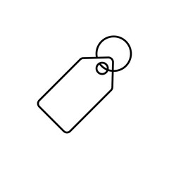 Price tag icon linear logo isolated