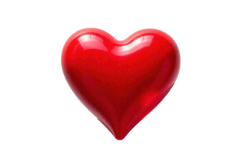 Obraz premium red heart isolated on white