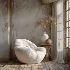Stylish White Cozy Soft Armchair for Home Decor and Comfort in Modern Living Spaces