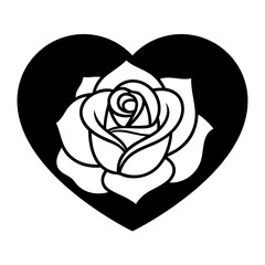 Valentine vector heart on a white background