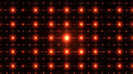 Obraz premium Abstract high-tech lines and glowing dots forming a grid pattern, designed for digital networks in apps.
