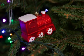 red.christmas decor ir christmas tree