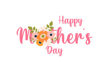 Happy mother's day design for card, invitation, poster, flyer, web design