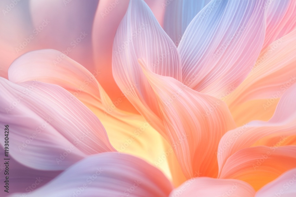 Poster a modern design of a uv lamp isolating a glowing flower petal, with soft gradients and sharp edges h