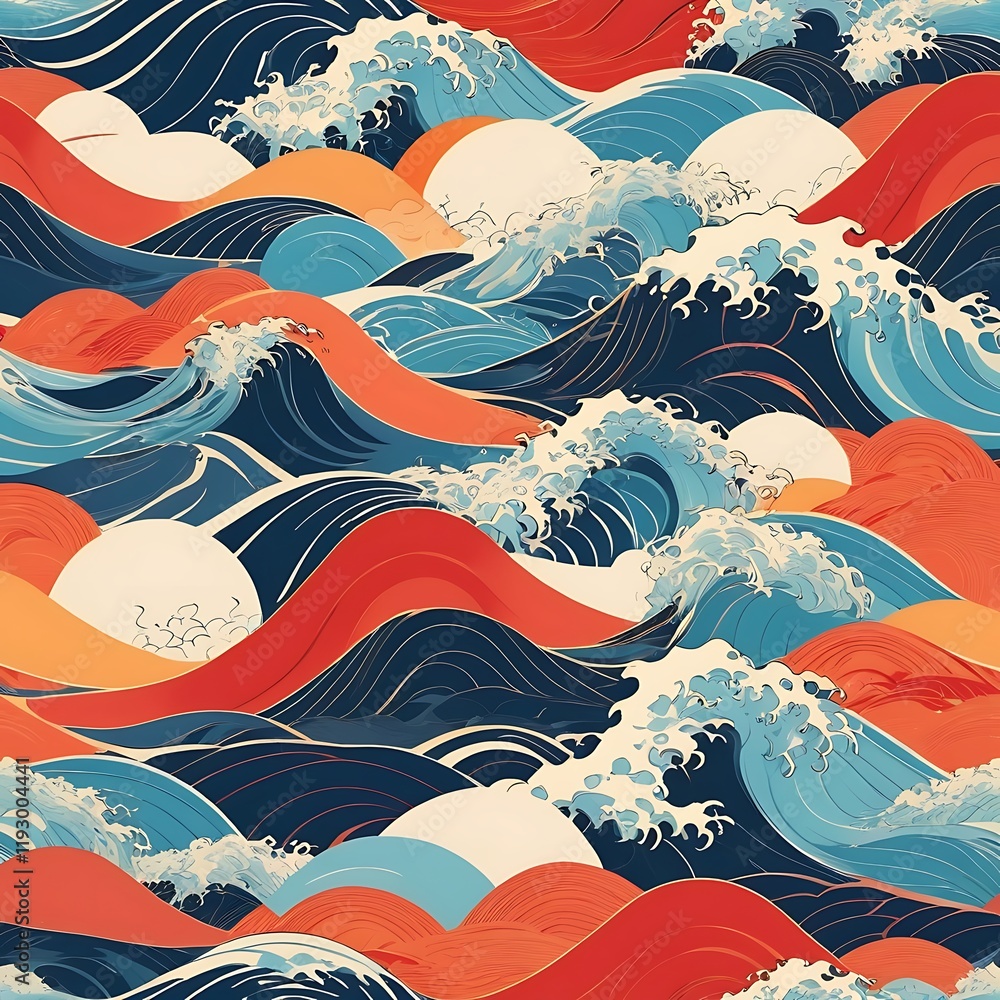 Poster modern and abstract vector design