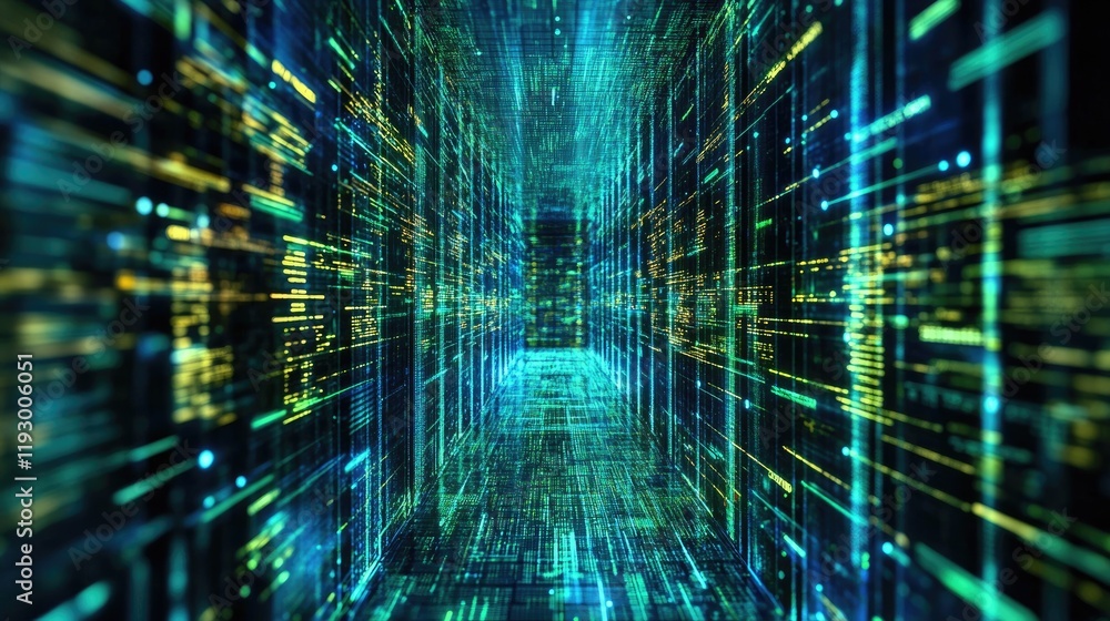 Poster a cyber analytics room featuring ai-powered systems for anomaly detection and response.