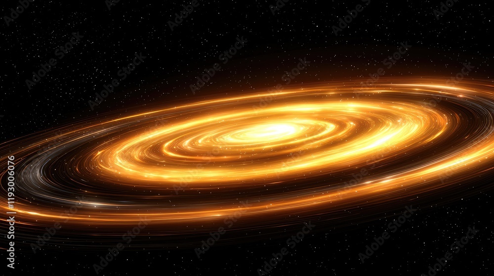 Poster exploring cosmic phenomena in the universe space digital artwork dark environment wide-angle view as