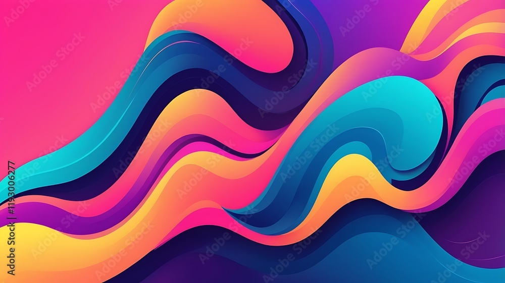 Poster modern and abstract vector design