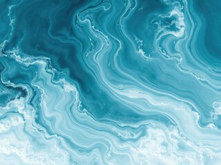 Fototapeta premium A mesmerizing abstract sea and ocean background with swirling shades of blue and white, perfect for your design projects, design, blue, ocean