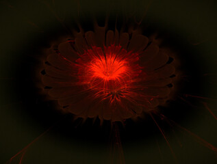 Imaginatory fractal abstract background Image